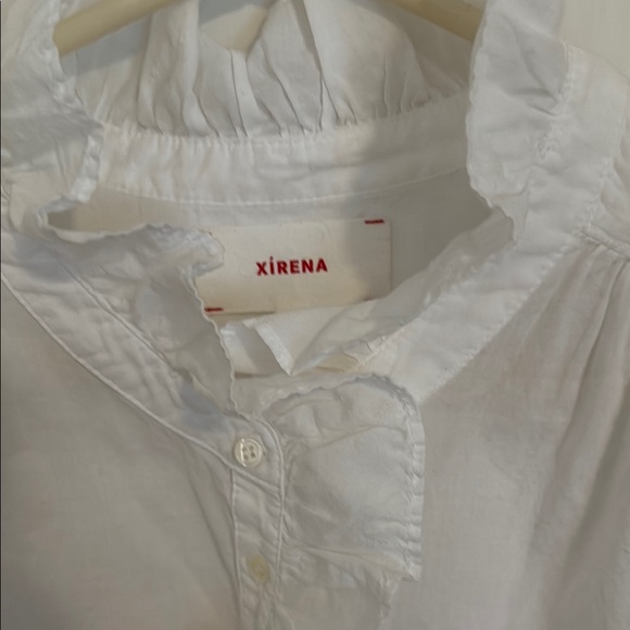 White Ruffled Blouse - Picture 2 of 4